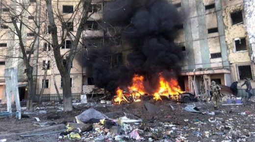 قتلى جراء قصف روسي على مركز تجاري في كييف