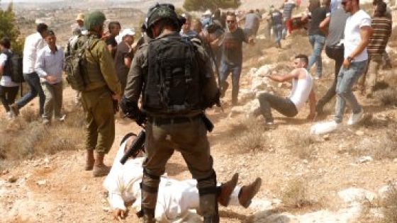 إصابة شاب فلسطينى بالرصاص الحى للاحتلال الإسرائيلى خلال مواجهات فى رام الله