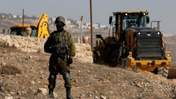 الاحتلال الإسرائيلي يستولي على مساحة من أراضي الضفة الغربية لأغراض عسكرية