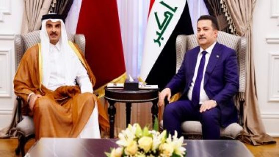 رئيس وزراء العراق وأمير قطر يناقشان عددا من الملفات المشتركة بين البلدين