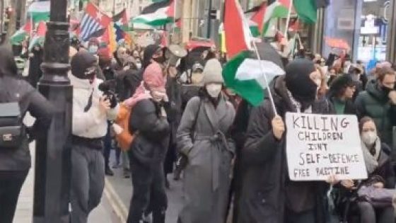 مظاهرات داعمة لفلسطين في مدن كندية للتنديد بالعدوان الإسرائيلي على غزة