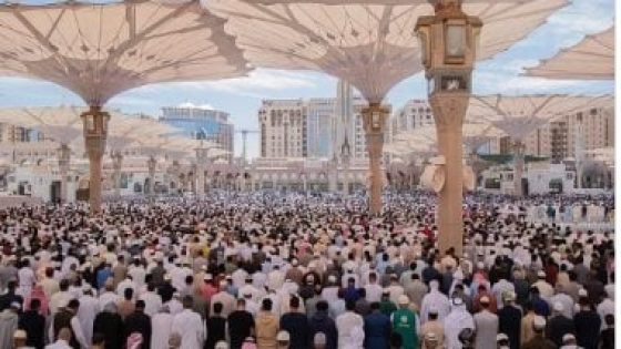 المسجد النبوى يستقبل أكثر من 5 ملايين مصل فى الأسبوع الأول من رمضان
