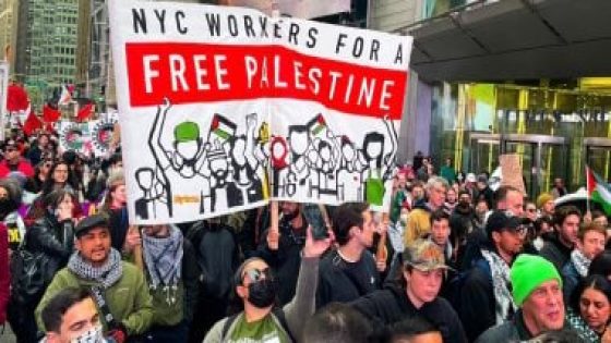 نيويورك.. 30 ألف متظاهر فى مسيرة ضخمة ضد تواصل العدوان الإسرائيلى على غزة